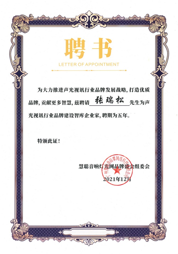 慧聪网声光视讯智库企业家